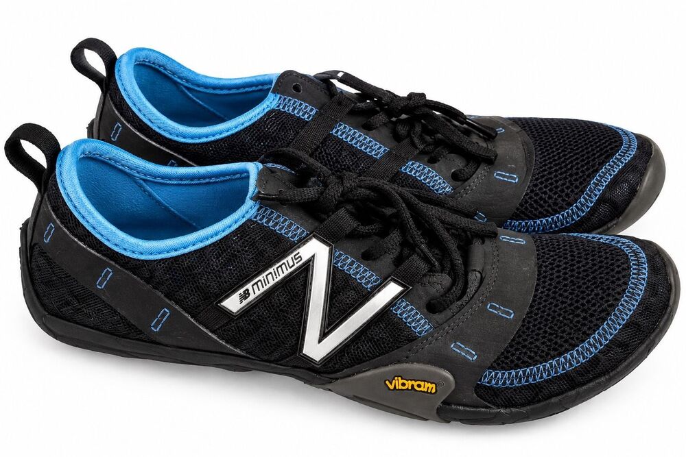 New Balance Minimus Vibram Black Blue Barefoot Running Shoes Women’s 9 B
